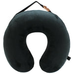 Load image into Gallery viewer, NECK PILLOW - BLACK VELOUR MEMORY FOAM
