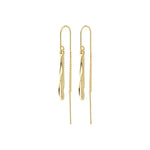 Load image into Gallery viewer, ALBERTE TEARDROP CHAIN EARRING / GOLD PLATED
