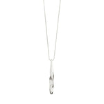 Load image into Gallery viewer, ALBERTE TEARDROP PENDANT NECKLACE / SILVER PLATED

