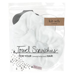 Load image into Gallery viewer, MICROFIBER TOWEL SCRUNCHIES / WHITE
