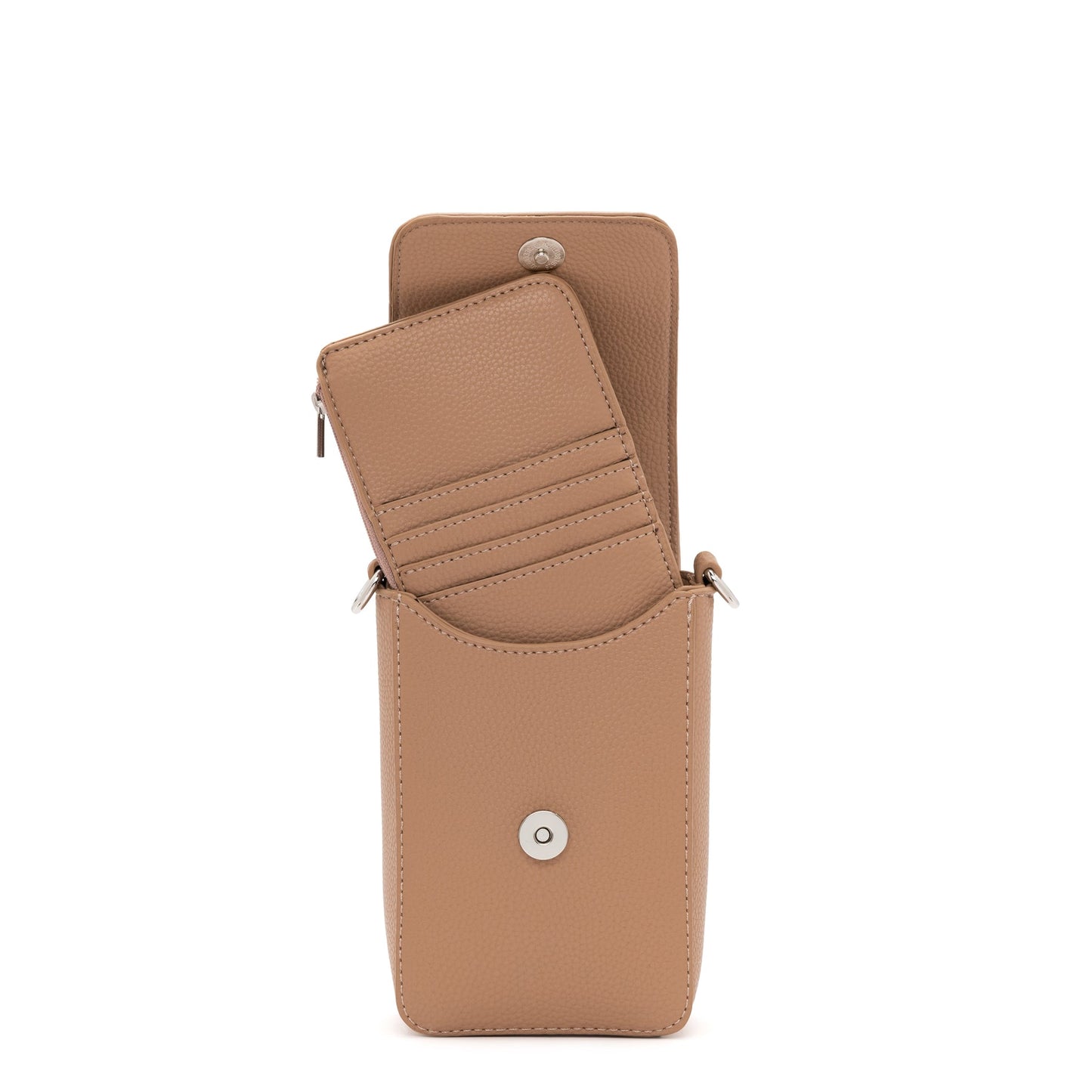 AMBER TECH CROSS BODY / ALMOND