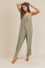 Load image into Gallery viewer, MEMPHIS WIDELEG JUMPSUIT / SAGE
