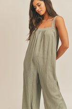 Load image into Gallery viewer, MEMPHIS WIDELEG JUMPSUIT / SAGE
