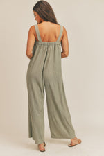 Load image into Gallery viewer, MEMPHIS WIDELEG JUMPSUIT / SAGE
