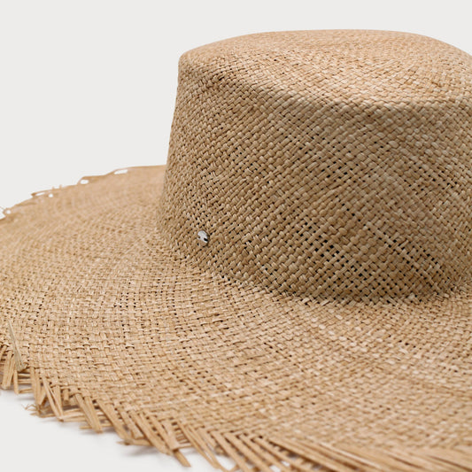 LEONORA BAO STRAW BOATER
