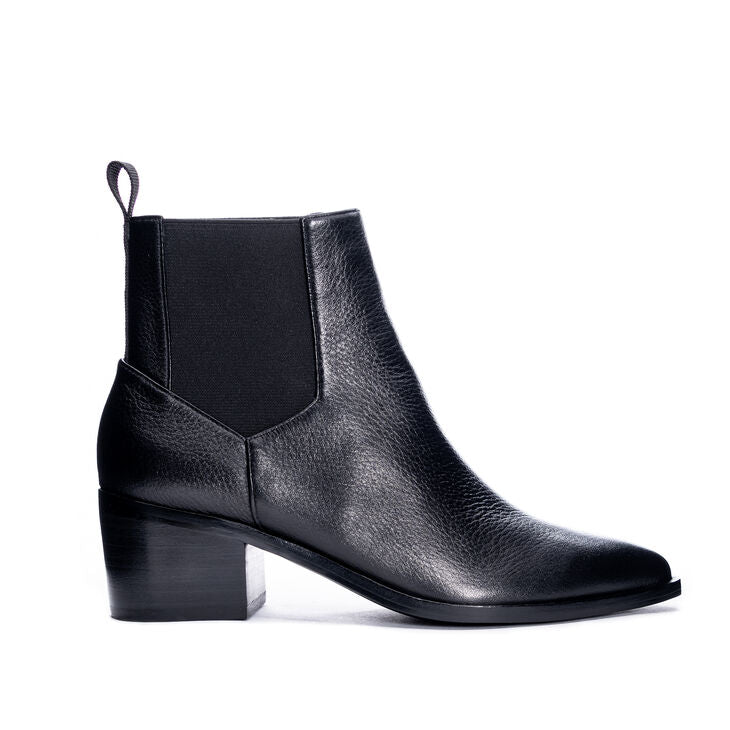 FILIP SOFTY LEATHER BOOTIE / BLACK