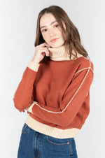 Load image into Gallery viewer, TWO TONE TURTLENECK
