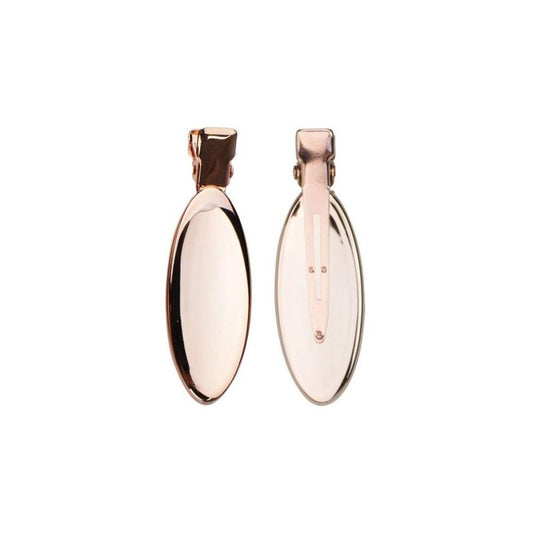 OVAL ROSE GOLD CREASELESS CLIPS