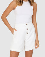 Load image into Gallery viewer, CHARLOTTE SHORTS // WHITE
