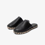 Load image into Gallery viewer, LEATHER ESPADRILLE / BLACK
