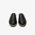 Load image into Gallery viewer, LEATHER ESPADRILLE / BLACK
