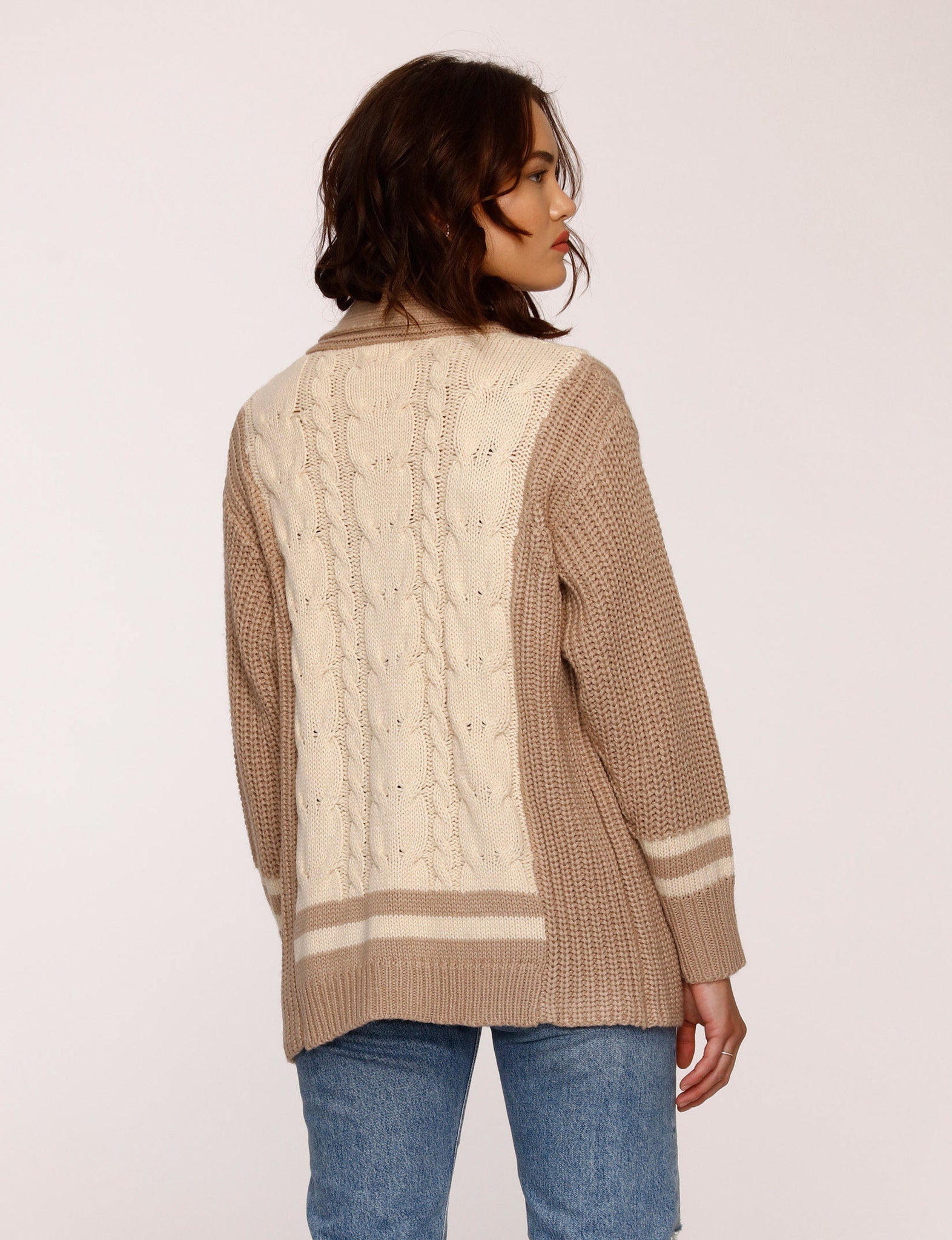 ANDRESS CARDI / CAMEL