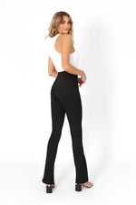 Load image into Gallery viewer, HENLEY ZIP PANTS | BLACK
