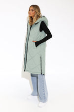 Load image into Gallery viewer, VIKTORIA PUFFER VEST / SAGE
