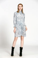 Load image into Gallery viewer, GREY PRINTED DRESS
