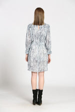 Load image into Gallery viewer, GREY PRINTED DRESS
