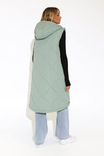 Load image into Gallery viewer, VIKTORIA PUFFER VEST / SAGE
