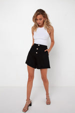 Load image into Gallery viewer, CHARLOTTE SHORTS / BLACK
