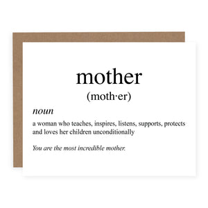 MOTHER DEFINITION | CARD