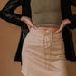 WILLING AND ABLE SUEDE LACE UP SKIRT