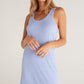 EASY GOING COTTON SLUB DRESS / BLUE BIRD