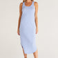 EASY GOING COTTON SLUB DRESS / BLUE BIRD