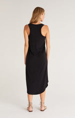 Load image into Gallery viewer, EASY GOING COTTON SLUB DRESS / BLACK

