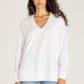 MODERN WEEKENDER V-NECK / WHITE