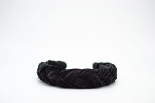 BRAIDED HEADBAND / BLACK