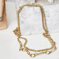 Pilgrim Sensitivity 2-in-1 Chain Necklace // GOLD