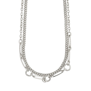 Pilgrim Sensitivity 2-in-1 Chain Necklace // SILVER