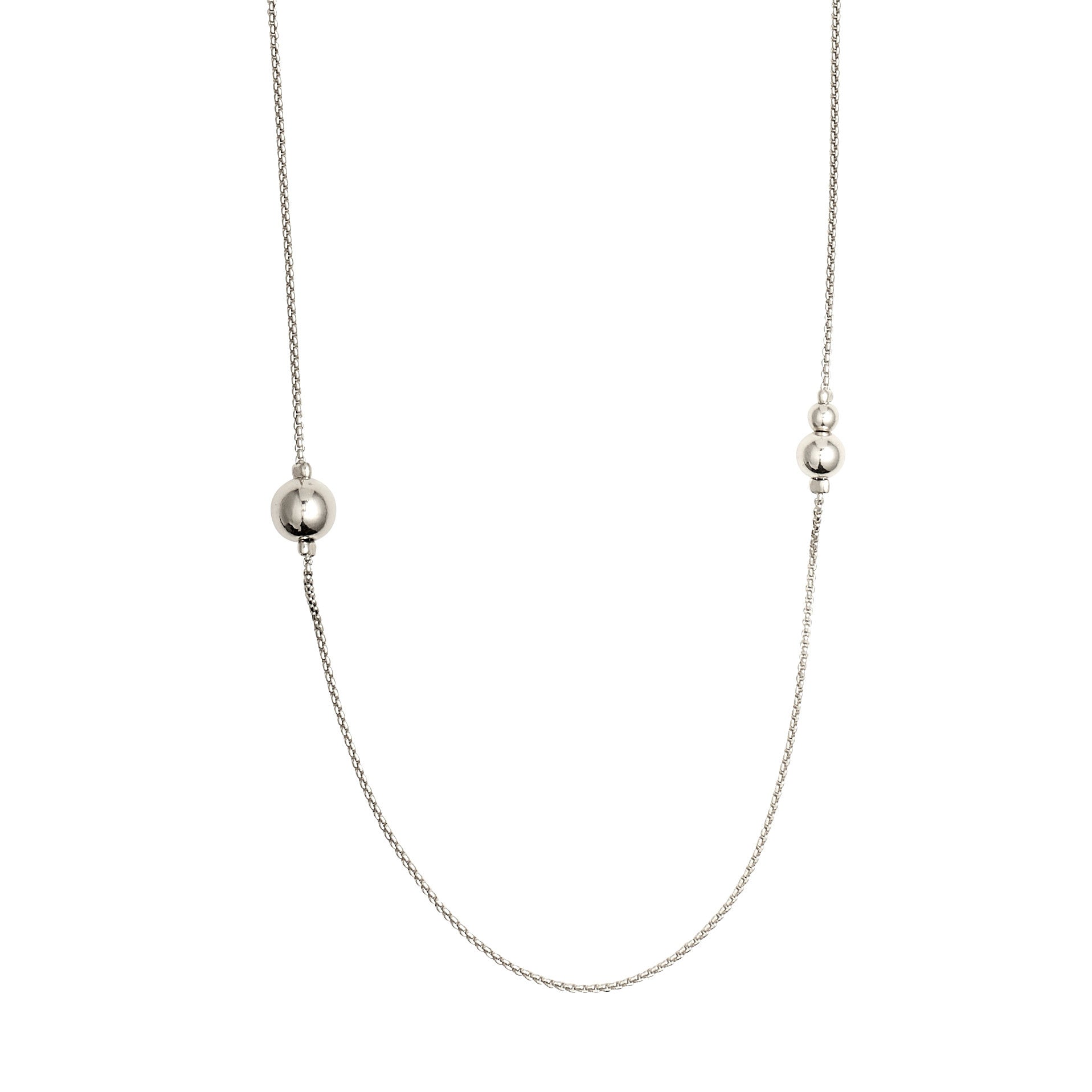 Pilgrim Necklace 90cm Earth // SILVER