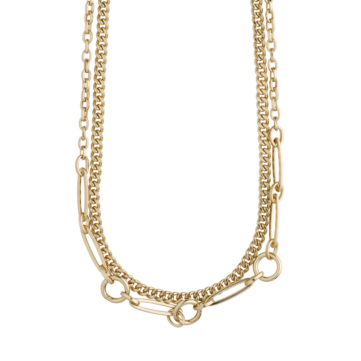 Pilgrim Sensitivity 2-in-1 Chain Necklace // GOLD