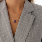 Load image into Gallery viewer, THIRD EYE CHAKRA NECKLACE / AMETHYST

