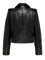 Load image into Gallery viewer, LEA FAUX LEATHER BIKER is
