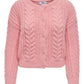 TUNDRA O-NECK CARDIGIAN KNIT  / SEPIA ROSE