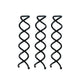 BUN TWISTS 3 PACK // BLACK