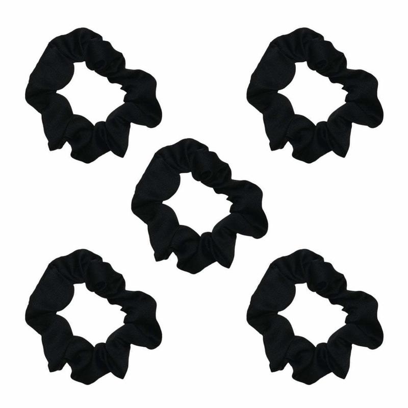 SATIN SLEEP SCRUNCHIES / BLACK